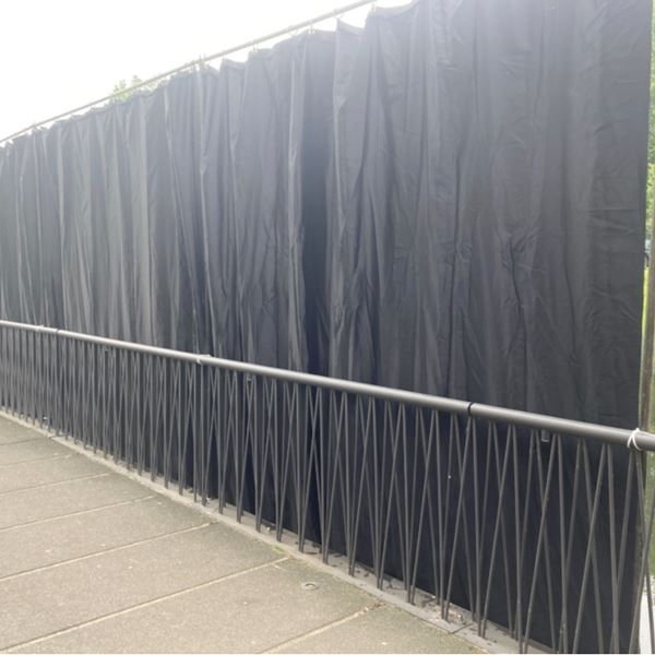 Pipe & Drape zwart 3 meter